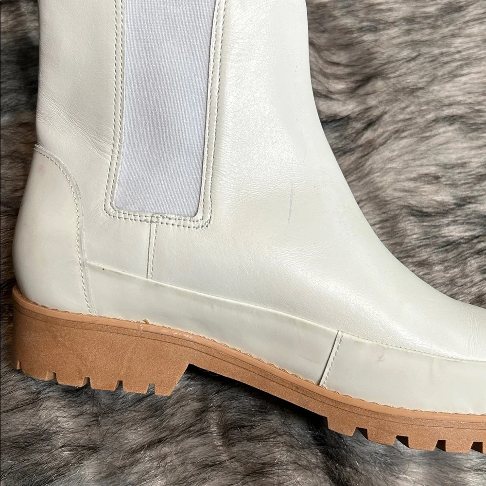 Rebecca Allen Women's The All Weather Boot White Lug Sole Size Women’s 8.5